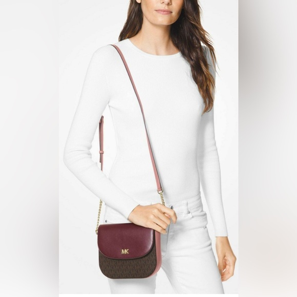 Michael Michael Kors NWT Half Dome Crossbody Rose and Matching beautiful… - Picture 13 of 16